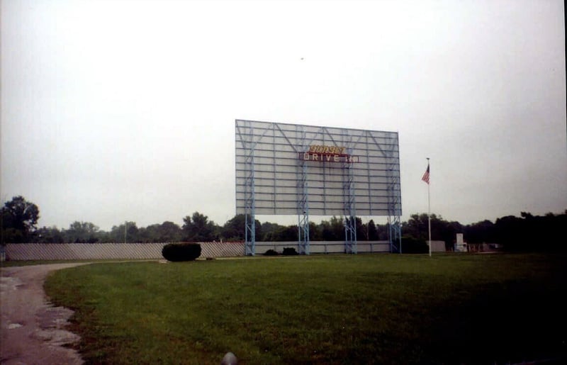 screen tower; taken in June, 2000