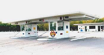 Super wide ticket booths.