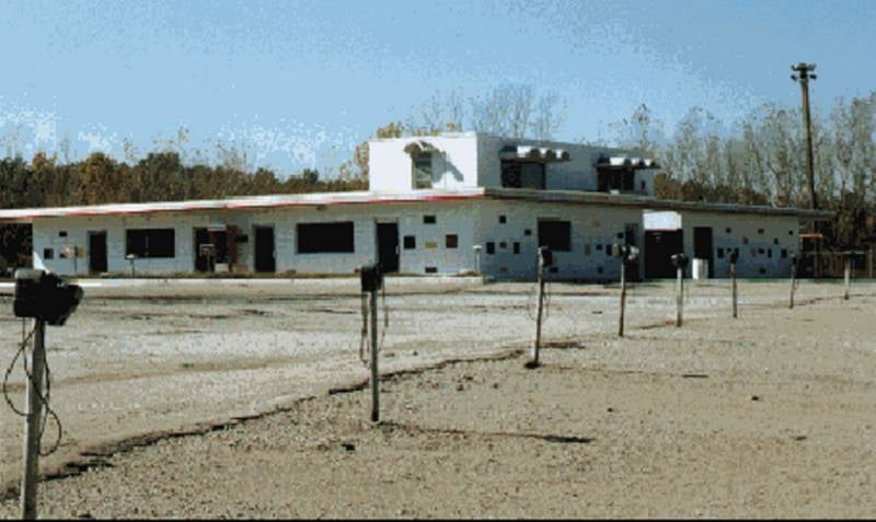 Concession stand/projection booth courtesy of Blair Line.