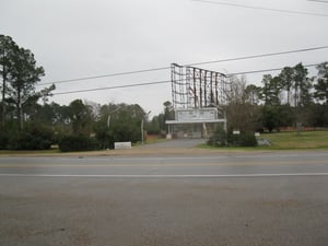 Looking at the screen tower from across the street almost a year after the fire.