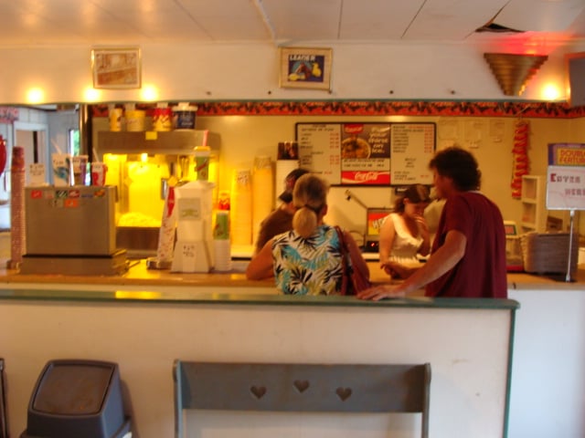 Inside the concession stand at the Iuka Drive-In in Iuka, Mississippi.