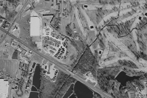 USGS Aerial photo.  Appears a trucking company is now located on the site