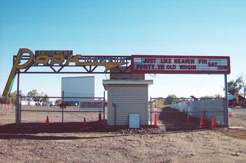 Entrance to Amusement Park DI, with signage from old Cody Park DI