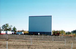 Screen, concession, restrooms, and rides