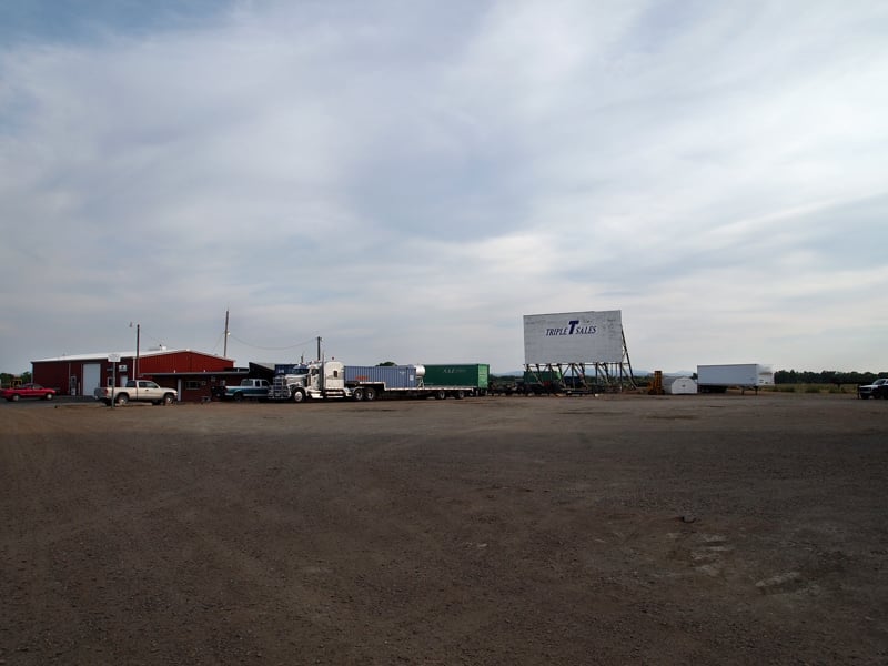 Red Rock Drive in decommissioned and now a truck trailer yard