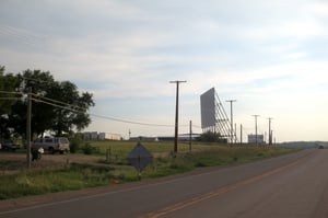 Sunset Drive in Havre MT - decommissioned and now a trailer storage yard