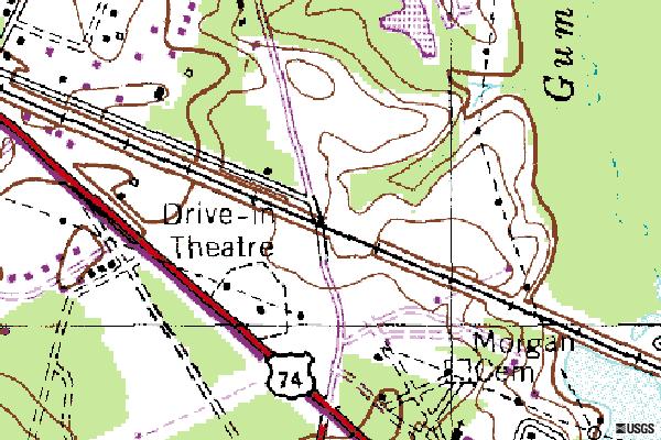 usgs topo map july 1993