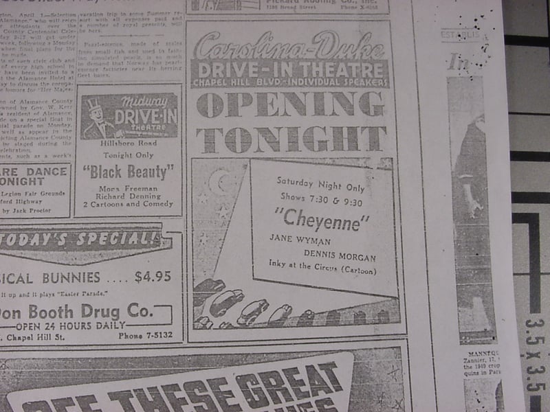 opening season ad for 1949 apr 2nd
was open in 1948 but might not have a name yet