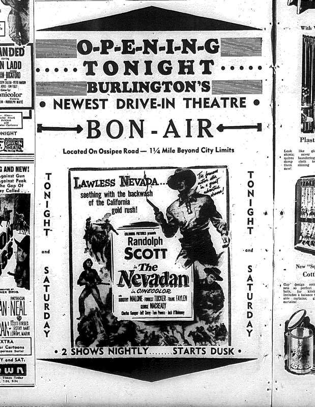 the circle g was origionally the bon air .grand opening for the bon air 5-4-51