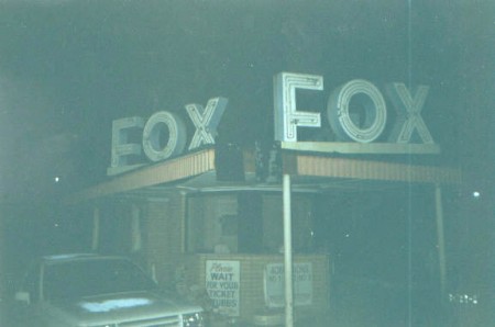 Box Office/Marquee at night.