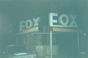 Box Office/Marquee at night.