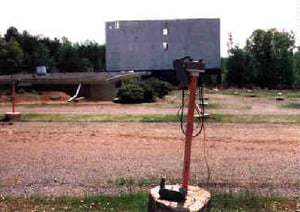 screen, field, and building