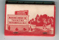 Matchbook drawing of the Marine...from the 1950's(?)