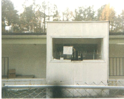Box office with sign on window that said "Closed Forever".