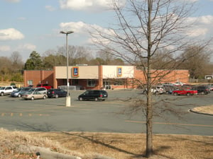 former site is now home to an Aldi's grocery store