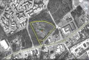 former site-outline still visible