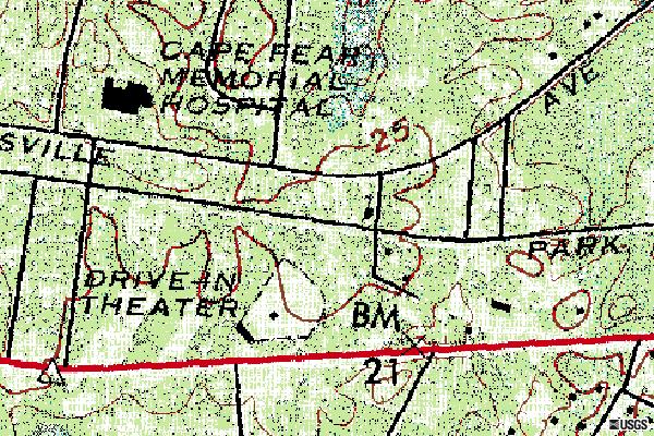 Terraserver map of Oleander DI