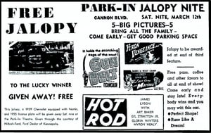 From Nostalgic Drive-In Theater Newspaper Ads.