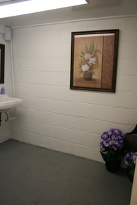 Our restrooms are CLEAN, the Ladies room  features fresh flowers
