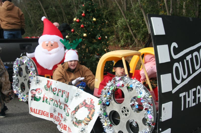 The theatre participates yearly in Henderson, NC Christmas Parade, using a float that looks like the drive-in complete with patrons and movie screen