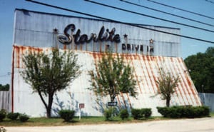 Starlite screen tower. Looks aged from the outside...