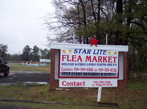 flea market opening at old starlite location
