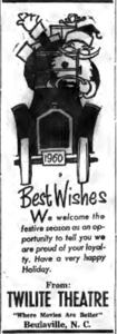 1960 Local Newspaper Ad
