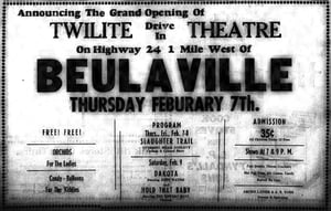 Newspaper Ad for Grand opening February 7, 1952