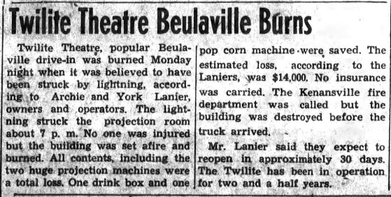 Newspaper article August 1954