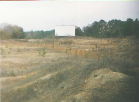 Screen and razed field.