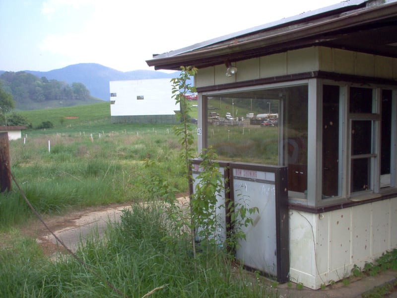 Ticket booth and screen