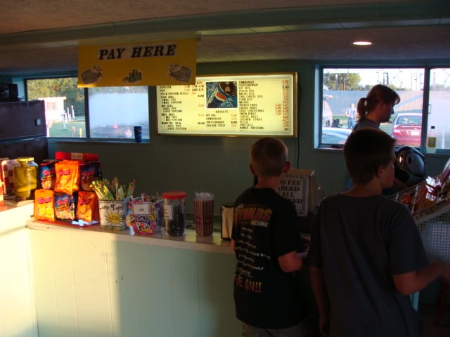 Concession stand at the Starlite Drive-In in Neligh, Nebraska.