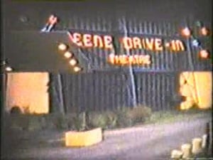 Video capture of the sign on the back of the screen as you entered the drive-in just past the box office.