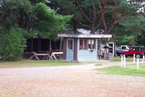 Former ticket booth.