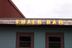 Snack bar signage.