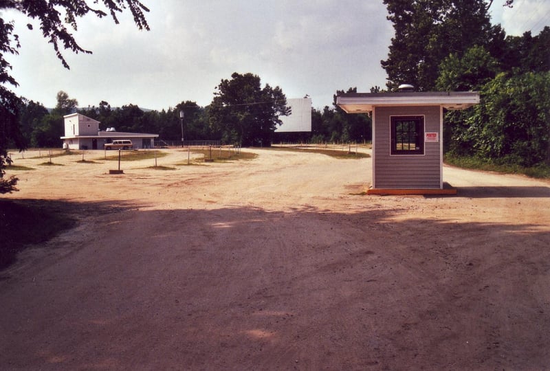 Ticket booth, projection/concession building and screen no. 2