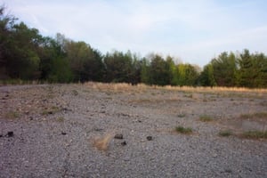 Side view of former lot.