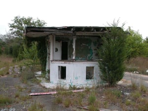 Ticket booth closeup.