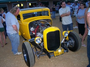Benefit car show. Triple feature, including "Ameican Grafitti" The Delsea was totally packed!