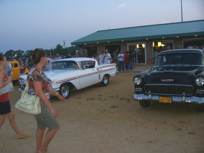 The "Grafitti" cars were on hand to delight the large Delsea crowd.