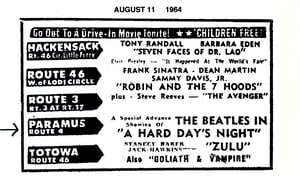 A special advance showing of the Beatles first film A Hard Days Night