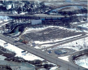 winter aerial photograph