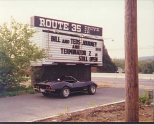 My Corvette at theRoute 35 Drive-In Hazlet NJ before
closing in 1991. Pic1