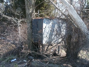 Marque that is visible from Asbury Avenue, just before entering the Collingswood traffic circle.