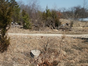 View towards where screen once stood.