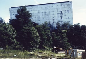 This Drive-In consisted of a gigantic screen