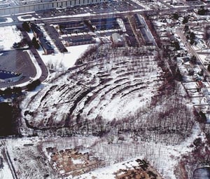 winter aerial photograph