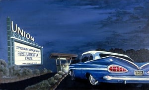 Several years ago I received a small grant  from Union County NJ to do some paintings of places in the county.  I choose to do paintings of places that I hung out at during my younger days. See thomlynch.com for more information.