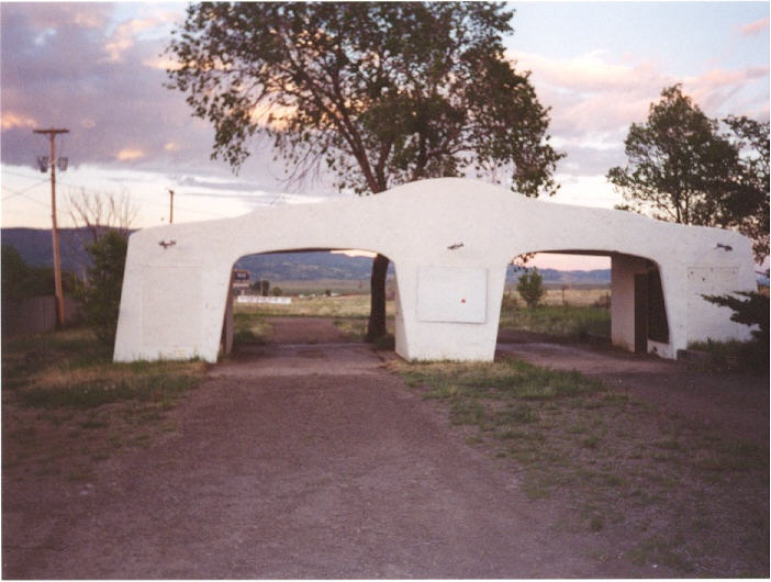 Ticket booth entrance and exit structure