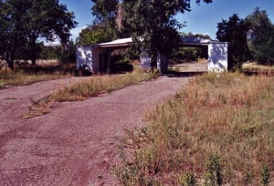 Back side of ticket booth